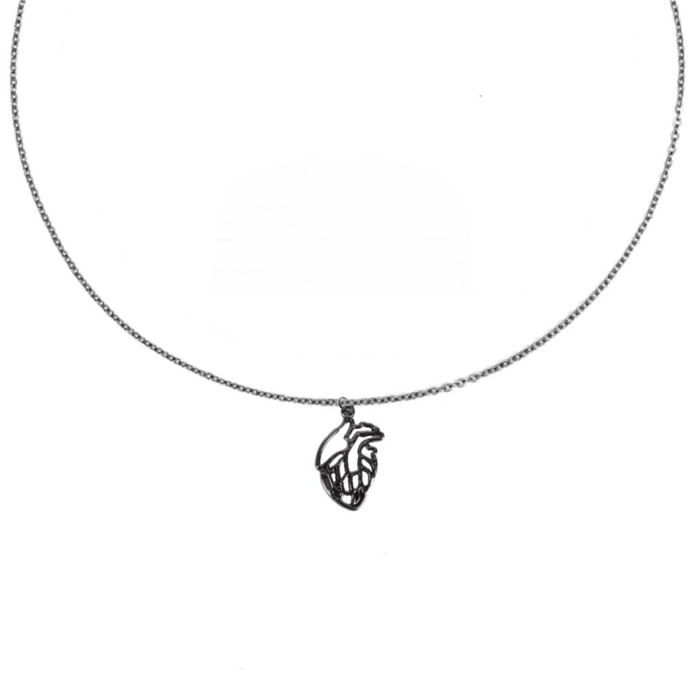 Silver Heart Charm Necklace